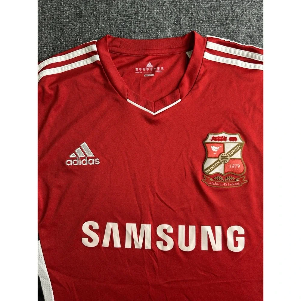 Mens Adidas Swindon Town FC 2011-12 Home Soccer Jersey, Size XL